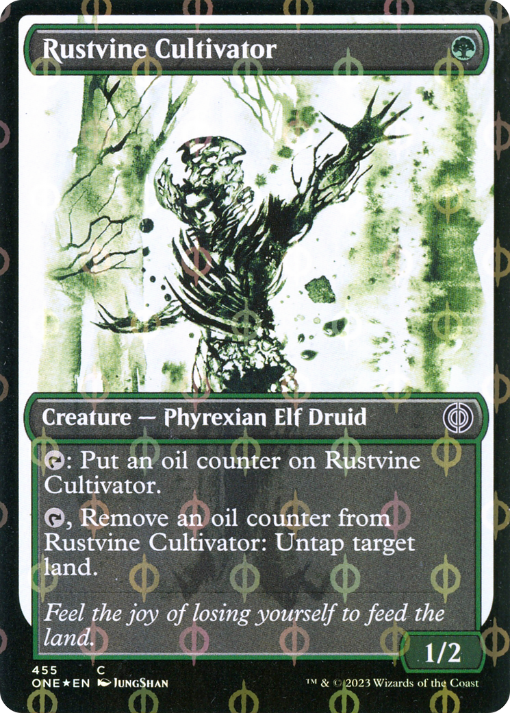 Rustvine Cultivator (Showcase Ichor Step-and-Compleat Foil) [Phyrexia: All Will Be One] | Exor Games Truro