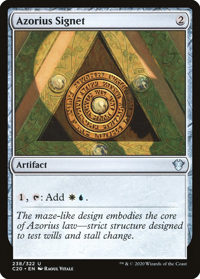 Azorius Signet [Commander 2020] | Exor Games Truro