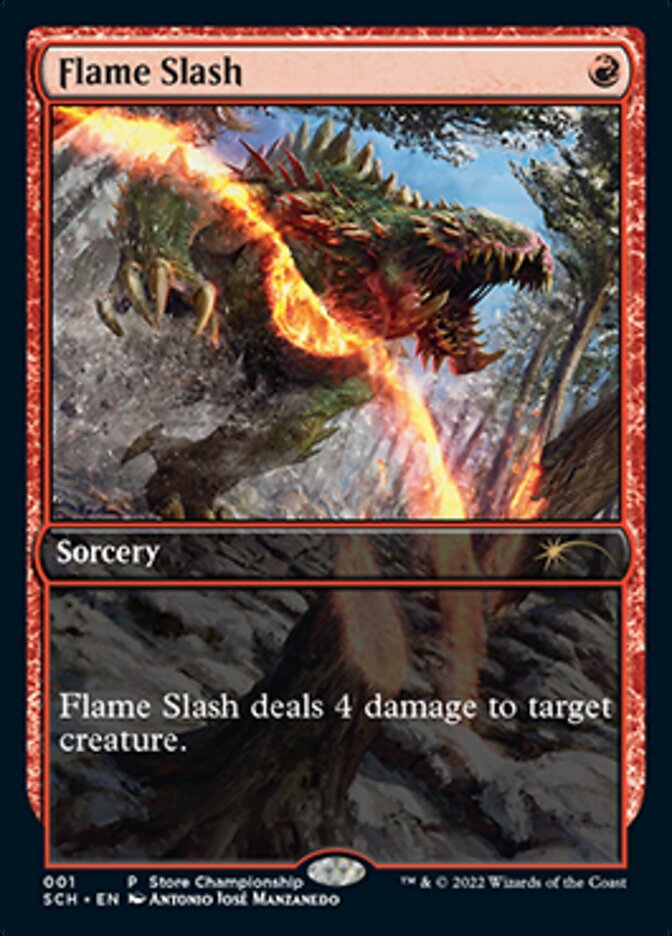 Flame Slash (Extended Art) [Store Championships 2022] | Exor Games Truro