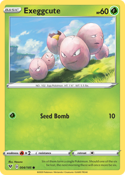 Exeggcute (004/185) [Sword & Shield: Vivid Voltage] | Exor Games Truro