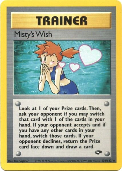 Misty's Wish (108/132) [Gym Challenge Unlimited] | Exor Games Truro