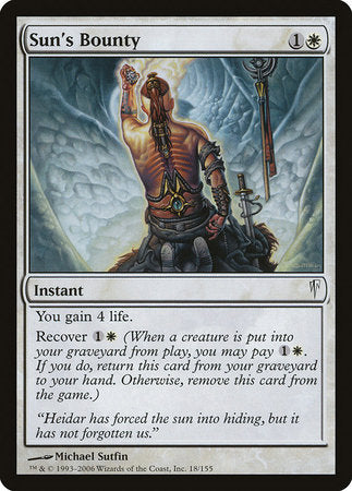 Sun's Bounty [Coldsnap] | Exor Games Truro