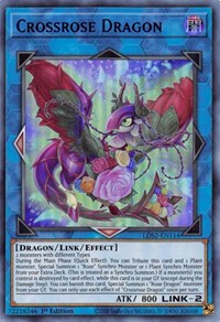 Crossrose Dragon (Blue) [LDS2-EN114] Ultra Rare | Exor Games Truro