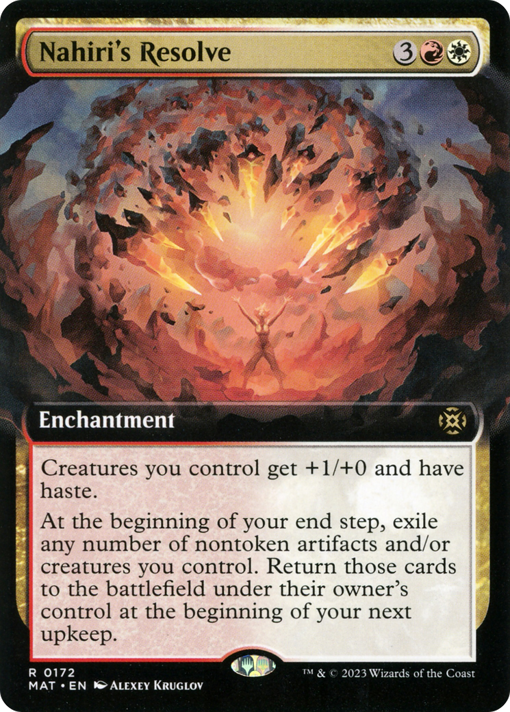 Nahiri's Resolve (Extended Art) [March of the Machine: The Aftermath] | Exor Games Truro