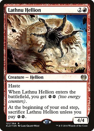 Lathnu Hellion [Kaladesh Promos] | Exor Games Truro