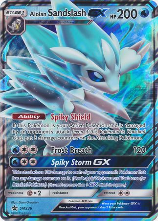 Alolan Sandslash GX (SM236) (Jumbo Card) [Sun & Moon: Black Star Promos] | Exor Games Truro