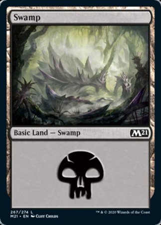 Swamp (267) [Core Set 2021] | Exor Games Truro