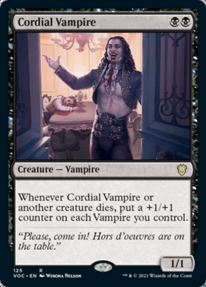 Cordial Vampire [Innistrad: Crimson Vow Commander] | Exor Games Truro