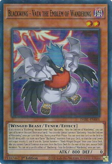 Blackwing - Vata the Emblem of Wandering [DABL-EN001] Super Rare | Exor Games Truro