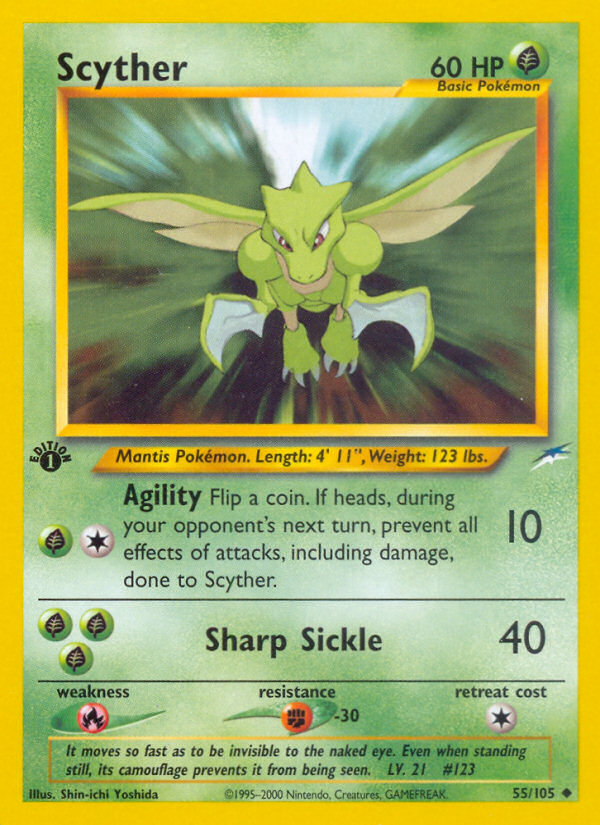 Scyther (55/105) [Neo Destiny 1st Edition] | Exor Games Truro