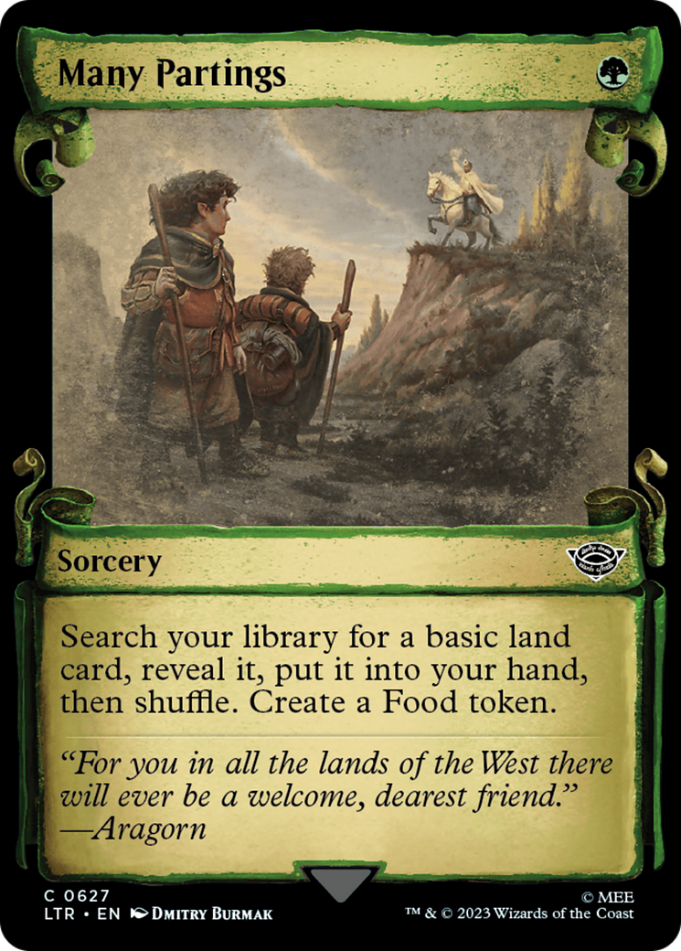 Many Partings [The Lord of the Rings: Tales of Middle-Earth Showcase Scrolls] | Exor Games Truro