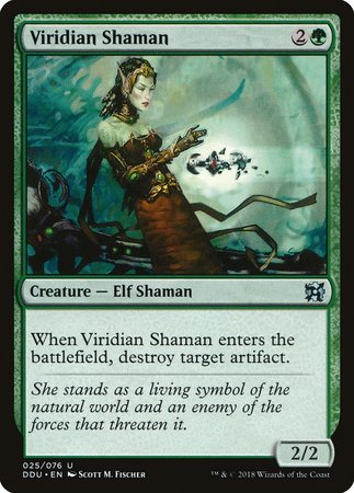 Viridian Shaman [Duel Decks: Elves vs. Inventors] | Exor Games Truro