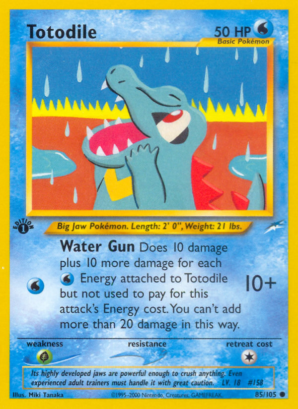 Totodile (85/105) [Neo Destiny 1st Edition] | Exor Games Truro