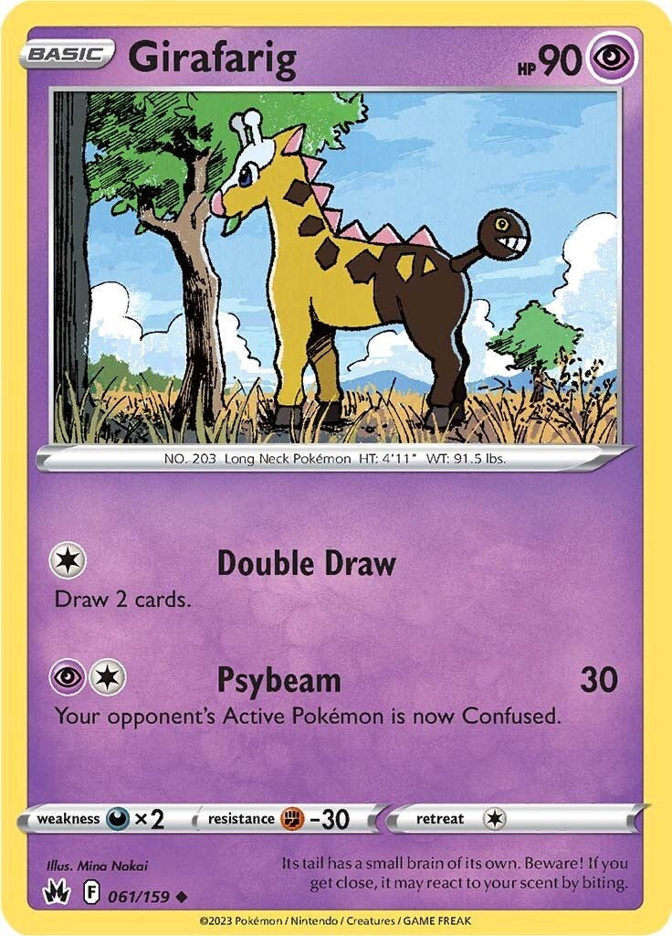 Girafarig (061/159) [Sword & Shield: Crown Zenith] | Exor Games Truro