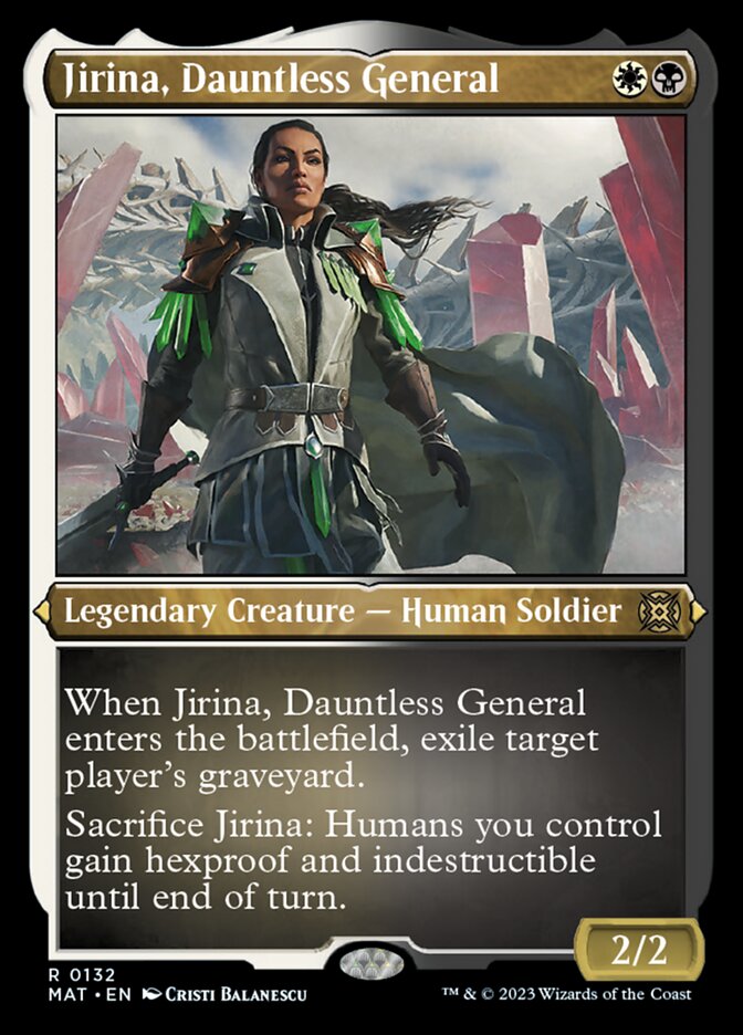 Jirina, Dauntless General (Foil Etched) [March of the Machine: The Aftermath] | Exor Games Truro