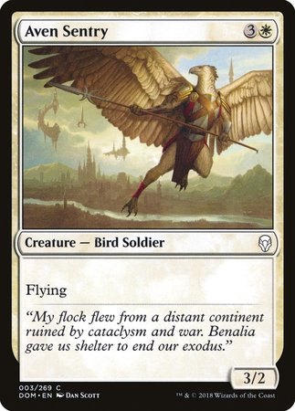 Aven Sentry [Dominaria] | Exor Games Truro