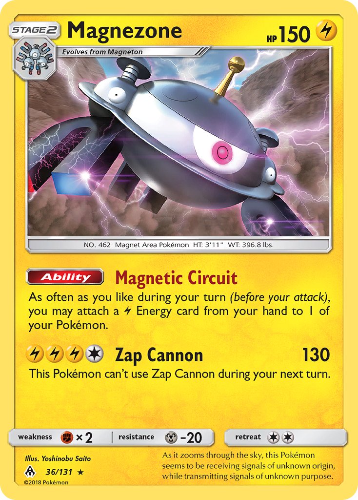 Magnezone (36/131) (Prerelease Kit Exclusive) (Theme Deck Exclusive) [Sun & Moon: Forbidden Light] | Exor Games Truro