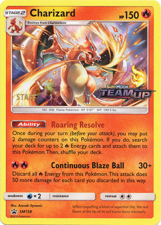 Charizard (SM158) (Staff) [Sun & Moon: Black Star Promos] | Exor Games Truro