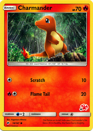 Charmander (18/147) (Charizard Stamp #16) [Battle Academy 2020] | Exor Games Truro