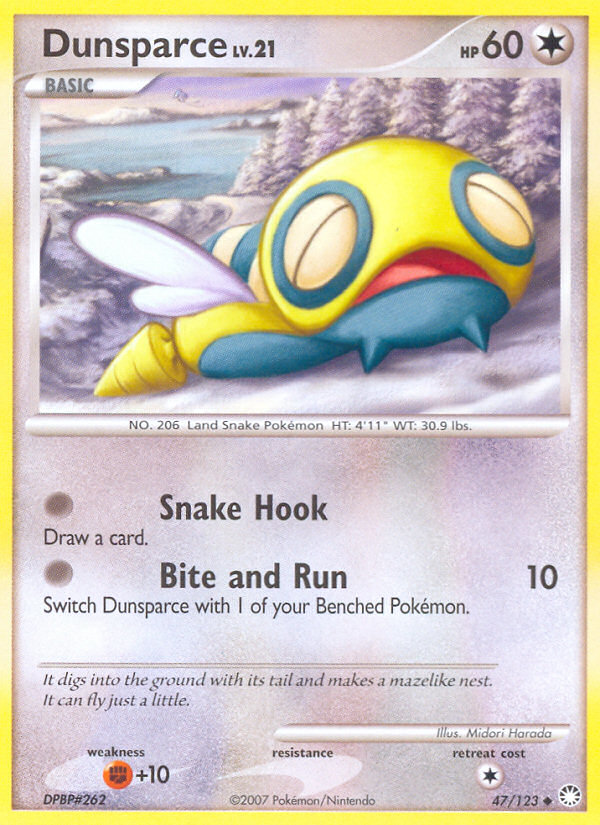 Dunsparce (47/123) [Diamond & Pearl: Mysterious Treasures] | Exor Games Truro