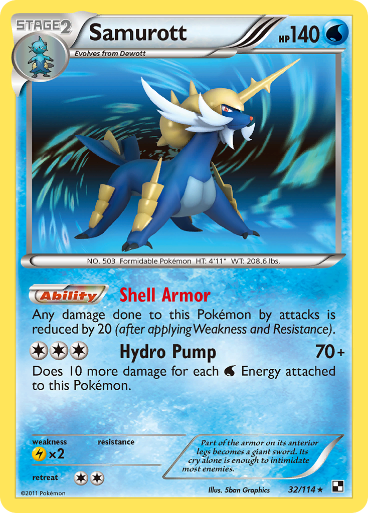 Samurott (32/114) [Black & White: Base Set] | Exor Games Truro