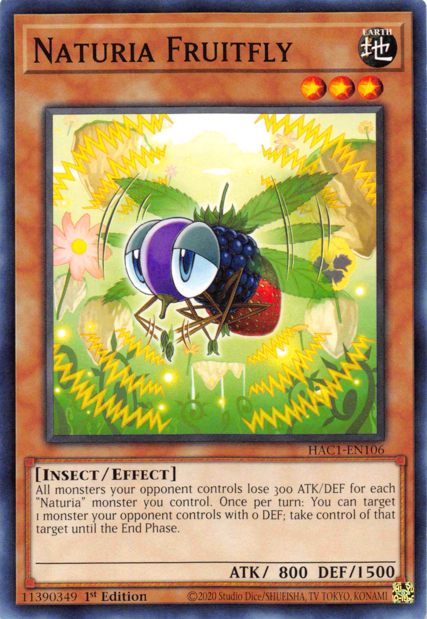 Naturia Fruitfly [HAC1-EN106] Common | Exor Games Truro