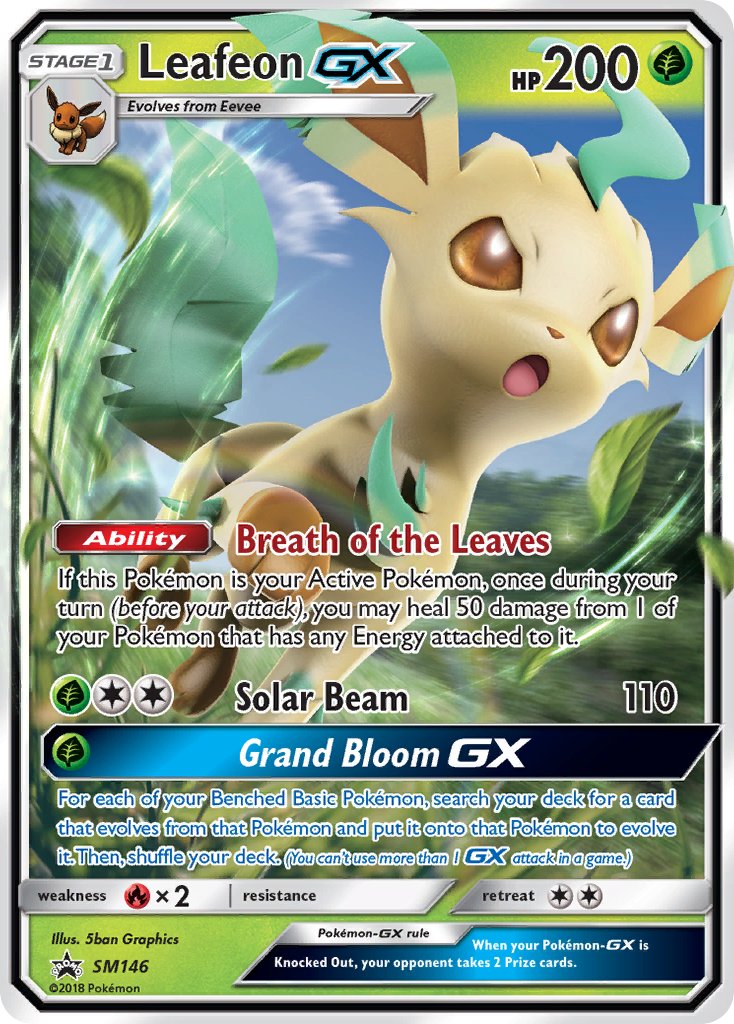 Leafeon GX (SM146) [Sun & Moon: Black Star Promos] | Exor Games Truro