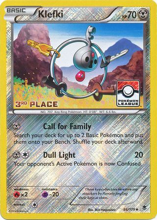 Klefki (66/119) (League Promo 3rd Place) [XY: Phantom Forces] | Exor Games Truro