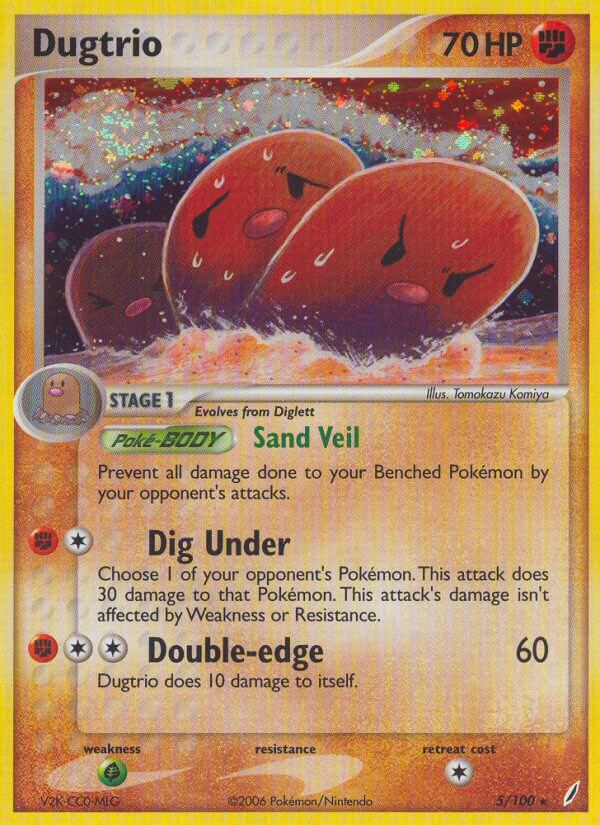 Dugtrio (5/100) (Theme Deck Exclusive) [EX: Crystal Guardians] | Exor Games Truro