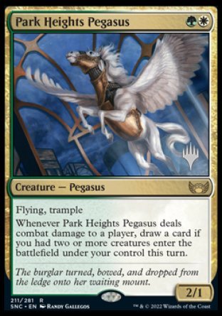 Park Heights Pegasus (Promo Pack) [Streets of New Capenna Promos] | Exor Games Truro