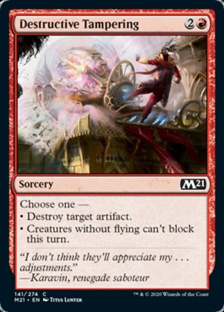 Destructive Tampering [Core Set 2021] | Exor Games Truro