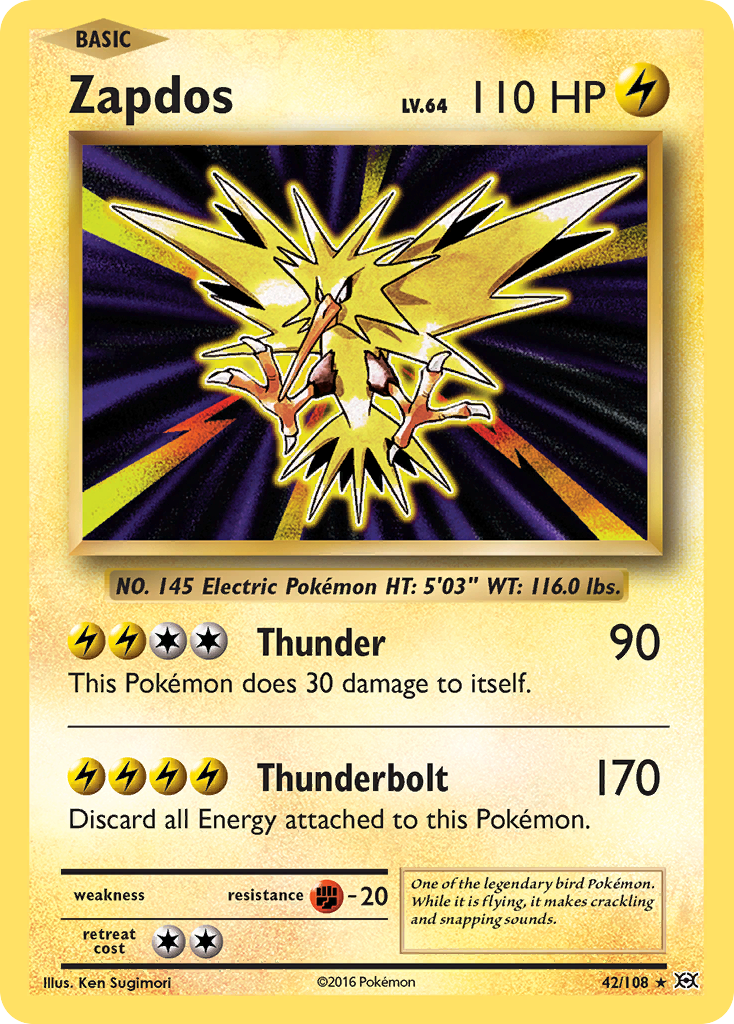 Zapdos (42/108) [XY: Evolutions] | Exor Games Truro