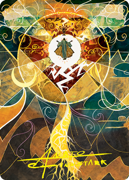 Lightning Bolt Art Card (Gold-Stamped Signature) [Strixhaven: School of Mages Art Series] | Exor Games Truro