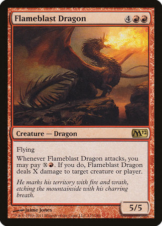 Flameblast Dragon [Magic 2012] | Exor Games Truro