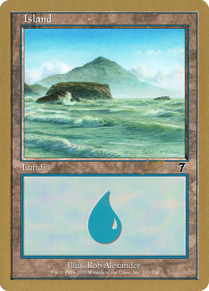 Island (333) (Raphael Levy) [World Championship Decks 2002] | Exor Games Truro