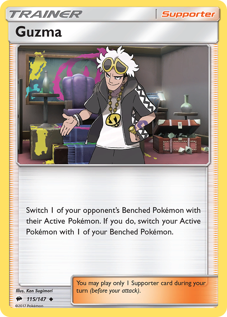 Guzma (115/147) [Sun & Moon: Burning Shadows] | Exor Games Truro