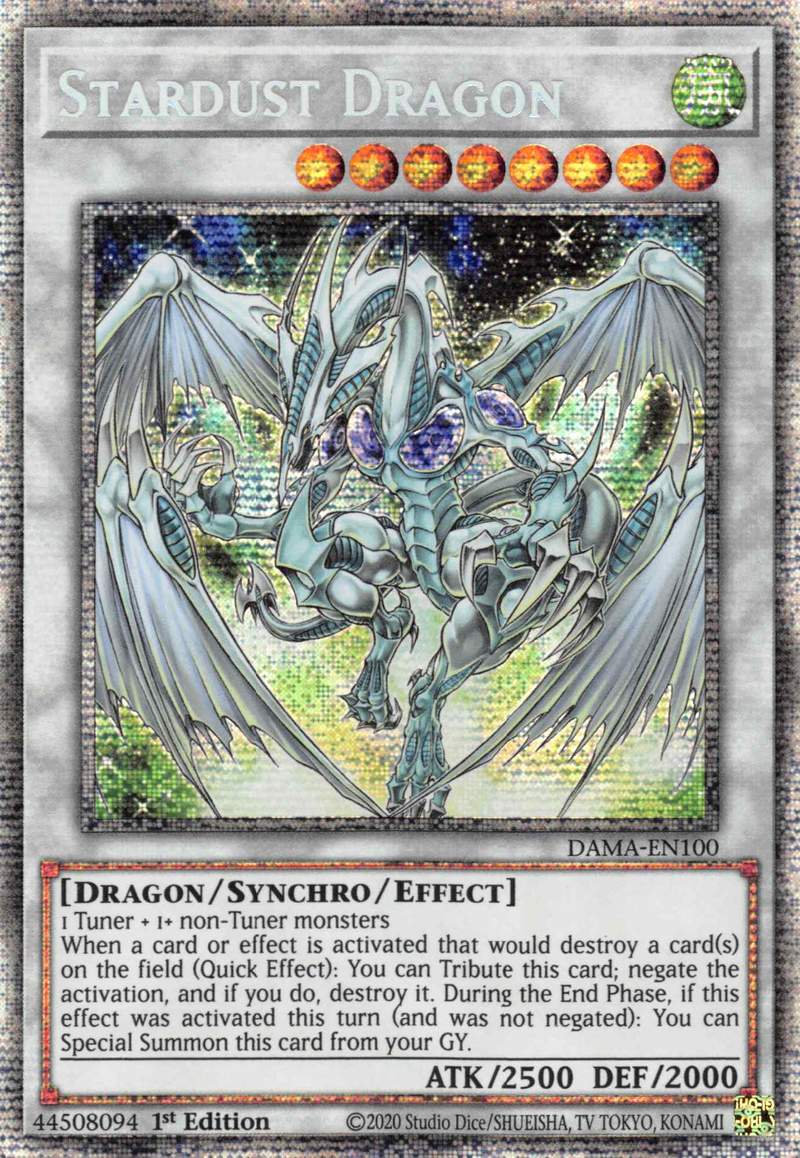 Stardust Dragon [DAMA-EN100] Starlight Rare | Exor Games Truro