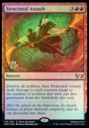 Structural Assault [Streets of New Capenna Prerelease Promos] | Exor Games Truro