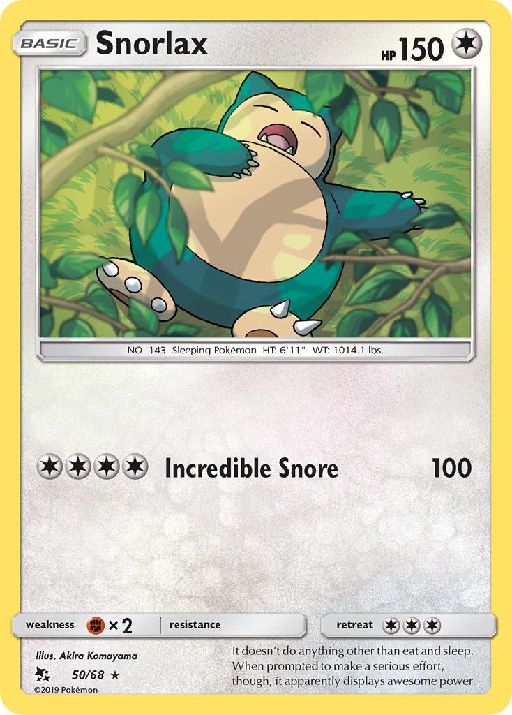 Snorlax (50/68) [Sun & Moon: Hidden Fates] | Exor Games Truro