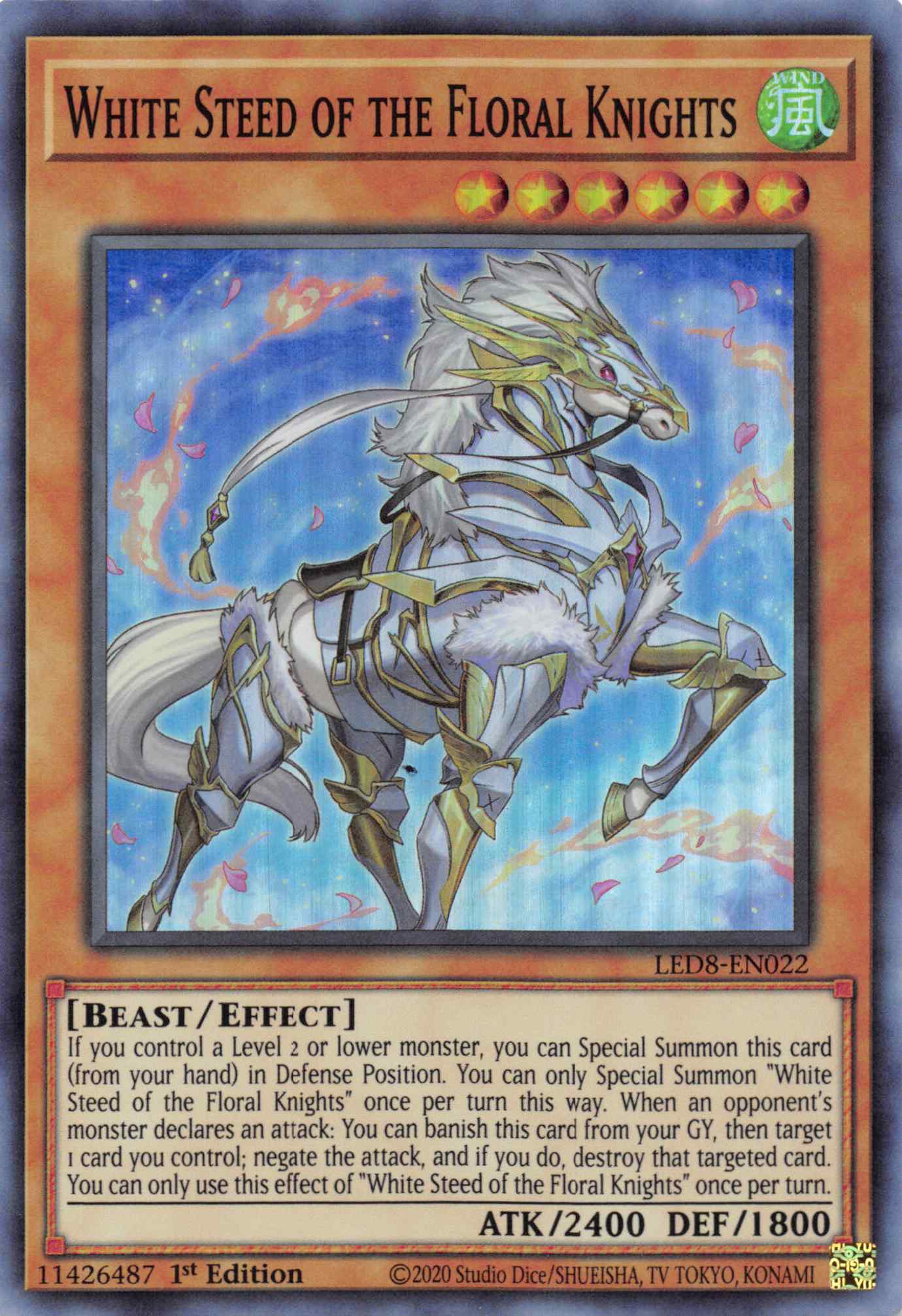 White Steed of the Floral Knights [LED8-EN022] Super Rare | Exor Games Truro