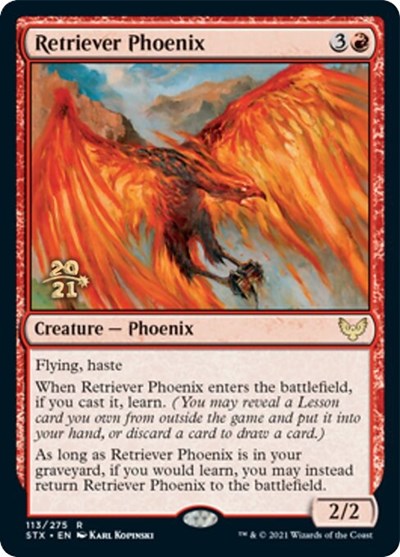 Retriever Phoenix [Strixhaven: School of Mages Prerelease Promos] | Exor Games Truro