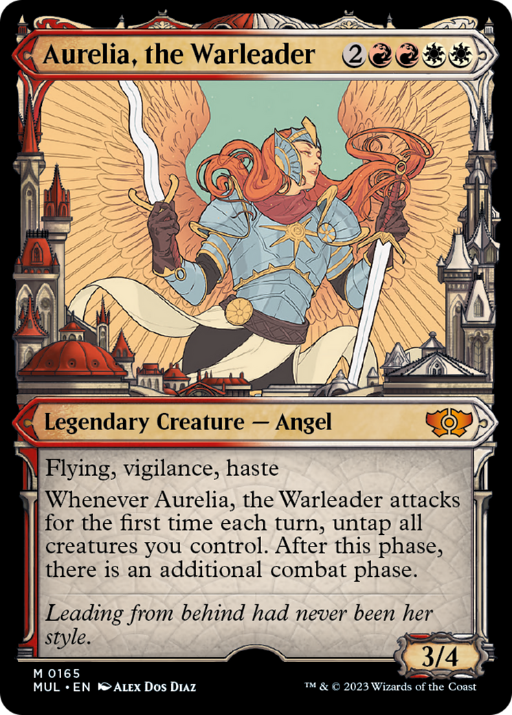 Aurelia, the Warleader (Halo Foil) [Multiverse Legends] | Exor Games Truro