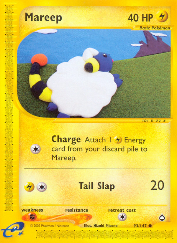 Mareep (93/147) [Aquapolis] | Exor Games Truro