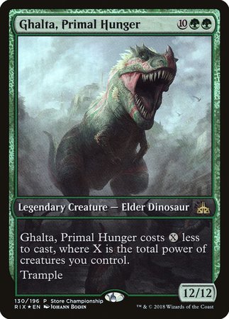 Ghalta, Primal Hunger [Rivals of Ixalan Promos] | Exor Games Truro