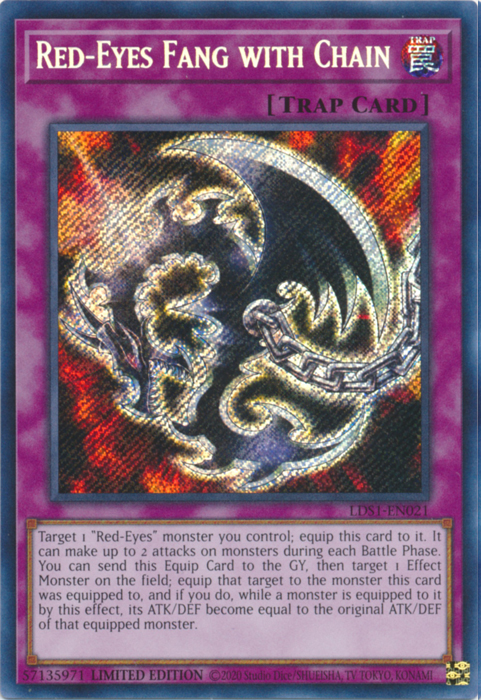 Red-Eyes Fang with Chain [LDS1-EN021] Secret Rare | Exor Games Truro