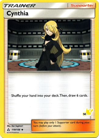 Cynthia (119/156) (Pikachu Stamp #50) [Battle Academy 2020] | Exor Games Truro