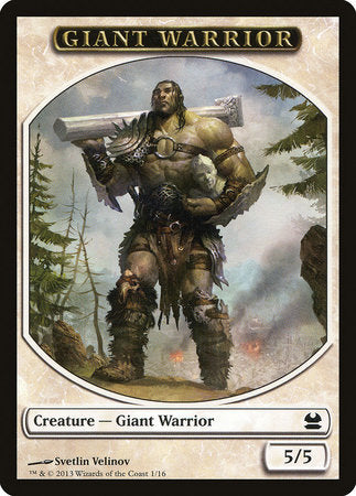 Giant Warrior Token [Modern Masters Tokens] | Exor Games Truro