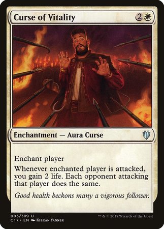 Curse of Vitality [Commander 2017] | Exor Games Truro