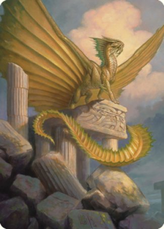 Ancient Gold Dragon Art Card (05) [Commander Legends: Battle for Baldur's Gate Art Series] | Exor Games Truro