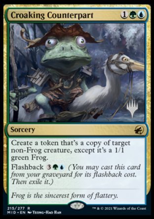 Croaking Counterpart (Promo Pack) [Innistrad: Midnight Hunt Promos] | Exor Games Truro